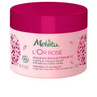 Jar  of  Melvita  LOr  Rose  Firming  Oil-in-Balm  by  Melvita,  an  oil-in-balm  indicated  for  nourishing  and  fighting  orange  peel  skin.