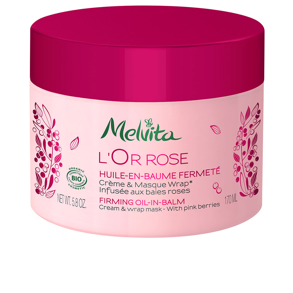 MelvitaL'OrRoseFirmingOil-in-Balm170ml Jar of Melvita LOr Rose Firming Oil-in-Balm by Melvita, an oil-in-balm indicated for nourishing and fighting orange peel skin.