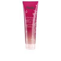 Product  container  of  Melvita  LOr  Rose  Refining  Scrub  by  Melvita,  a  jelly  scrub  indicated  for  exfoliating  and  firming  the  skin.
