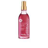 Bottle  of  Melvita  LOr  Rose  Super-Activated  Firming  Oil  by  Melvita,  a  dry  oil  indicated  for  firming  skin  and  refining  silhouette.