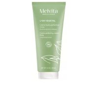 Bottle  of  Melvita  LOr  Végétal  Hydra-Perfecting  Body  Cream  by  Melvita,  a  body  cream  indicated  for  hydrating  dry  skin.