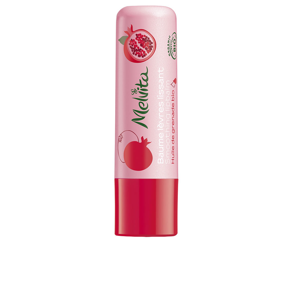 MelvitaPomegranateSmoothingLipBalm3 Tube of Melvita Pomegranate Smoothing Lip Balm by Melvita, a lip balm indicated for nourishing and plumping mature lips.
