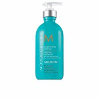 Bottle  of  Moroccanoil  Smooth  Smoothing  Lotion  by  Moroccanoil,  a  hair  lotion  indicated  for  controlling  frizz  and  increasing  manageability.