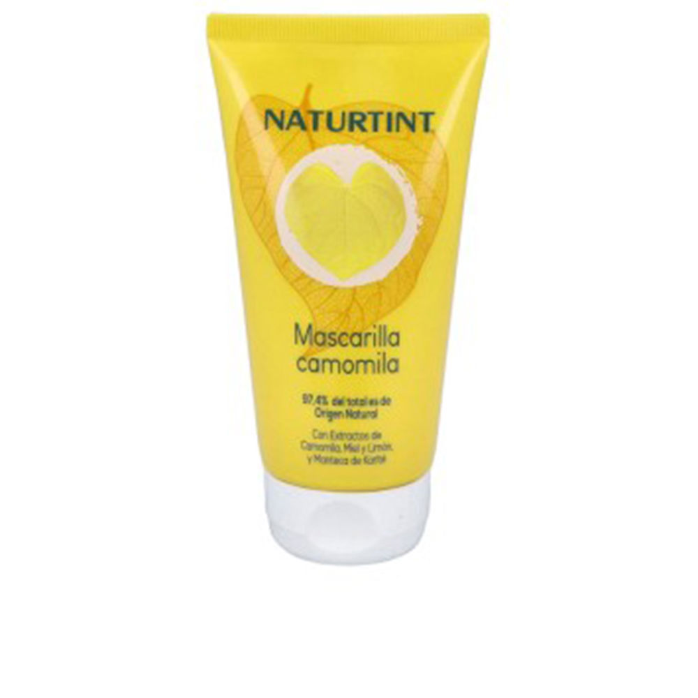 NaturtintChamomileMask150ml Jar of Naturtint Chamomile Mask by Naturtint, a natural hair mask indicated for lightening hair and providing golden highlights.