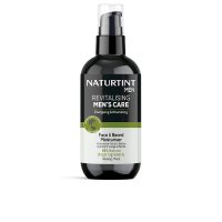 Bottle  of  Naturtint  Mens  Care  Face  And  Beard  Moisturizer  by  Naturtint,  a  moisturizing  balm  indicated  for  skin  and  beard  hydration.