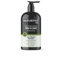 Bottle  of  Naturtint  Mens  Care  Hair  And  Beard  Shampoo  by  Naturtint,  a  shampoo  indicated  for  cleansing  and  strengthening  hair  and  beard.