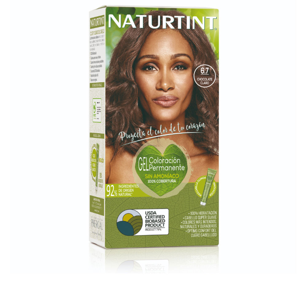 NaturtintPermanentHairColorGelColor6.7LightChocolate170ml Naturtint パーマネント ヘアカラー ジェル カラー 6.7 Light Chocolate 170ml - 画像 (1)