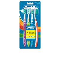 Oral-B Shiny Clean Medium Toothbrush Set x4