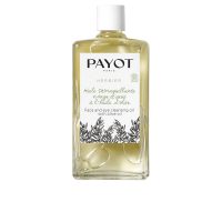 Bottle  of  Payot  Herbier  Cleansing  Oil  by  Payot,  a  face  oil  indicated  for  removing  waterproof  makeup  and  purifying  skin.