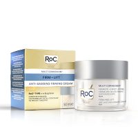 Jar  of  Roc  Multi  Correxion  Firm  &  Lift  Firming  Cream  by  Roc,  a  nourishing  cream  indicated  for  reshaping  facial  contours.