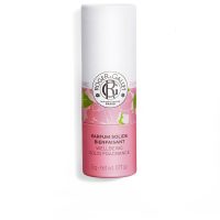 Product  container  of  Roger  &  Gallet  Rose  Solid  Perfume,  a  solid  fragrance  indicated  for  a  soft  scent  on  the  neck  and  wrists.