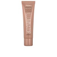 Bottle  of  Sally  Hansen  Airbrush  Legs  Highlighter  Nude  Glow,  a  liquid  highlighter  indicated  for  a  radiant  glow  on  legs.