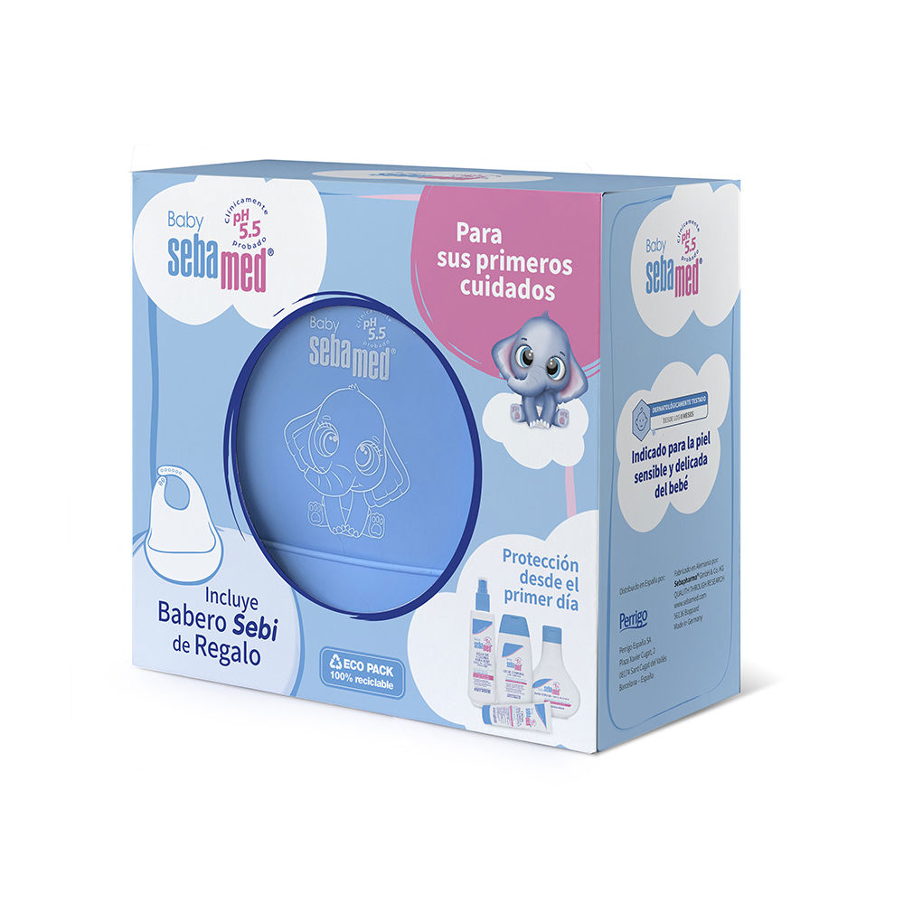 SebamedBabyGiftSetwithBib Sebamed Set de Regalo Bebé con Babero - Image 1