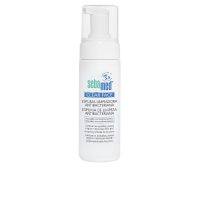 Bottle  of  Sebamed  Clear  Face  Antibacterial  Cleansing  Foam  by  Sebamed,  a  foam  indicated  for  acne-prone  skin  and  blackheads.