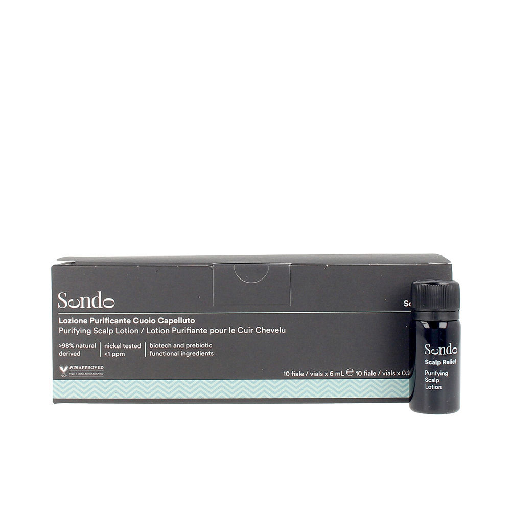 SendoScalpReliefPurifyingLotion60ml Box of Sendo Scalp Relief Purifying Lotion by Sendo, a hair lotion indicated for calming redness of the sensitive scalp.