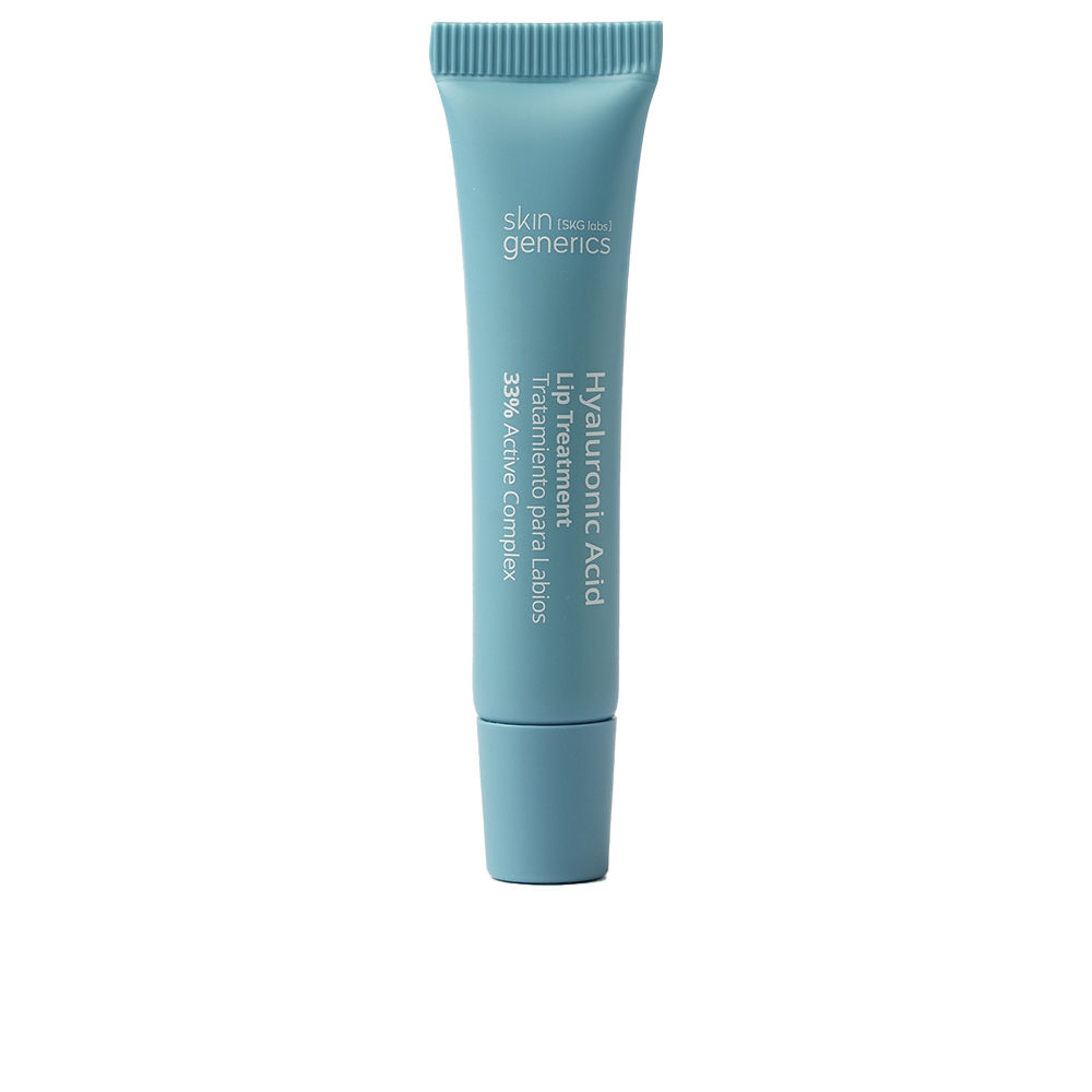 SkinGenericsHyaluronicAcidLipTreatment7ml Tube of Skin Generics Hyaluronic Acid Lip Treatment by Skin Generics, a lip balm indicated for volume and deep hydration.