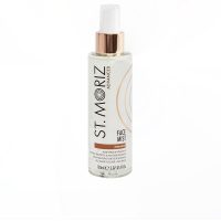 Spray  of  St.  Moriz  Advanced  Self-Tanning  Face  Mist  Tone  Medium,  a  tanning  mist  indicated  for  a  natural-looking  medium  tan.