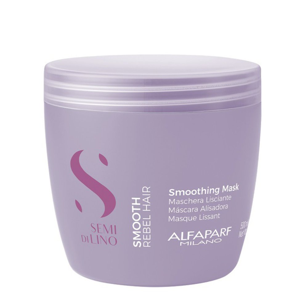 Alfaparf-Milano-SemiDiLino-Smooth-Smoothing-Mask Alfaparf Milano Semi Di Lino Smooth Mascarilla Alisadora 500ml - Image 1