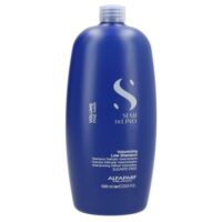 Bottle  of  Alfaparf  Milano  Semi  Di  Lino  Volume  Voluminizing  Low  Shampoo  by  Alfaparf  Milano,  a  shampoo  indicated  for  fine  hair  volume.