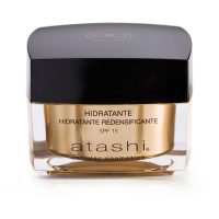 Jar  of  Atashi  Celullar  Cosmetic  Redensifying  Cream  SPF15  by  Atashi,  a  facial  cream  indicated  for  correcting  deep  wrinkles.
