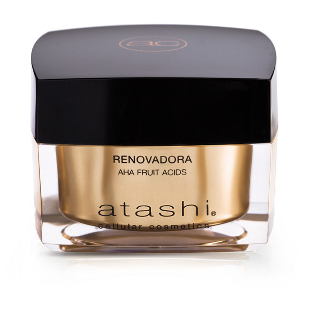 AtashiCelullarCosmeticRenewingAHACream50ml Jar of Atashi Celullar Cosmetic Renewing AHA Cream by Atashi, a renewing cream indicated for repairing cellular DNA.