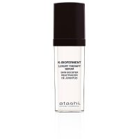 Bottle  of  Atashi  K-Bioferment  Luxury  Therapy  Serum  by  Atashi,  a  revitalizing  serum  indicated  for  lifting  and  filling  effect.