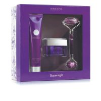 Box  of  Atashi  Supernight  Gift  Set  by  Atashi,  a  skincare  set  indicated  for  removing  impurities  and  reducing  deep  wrinkles.