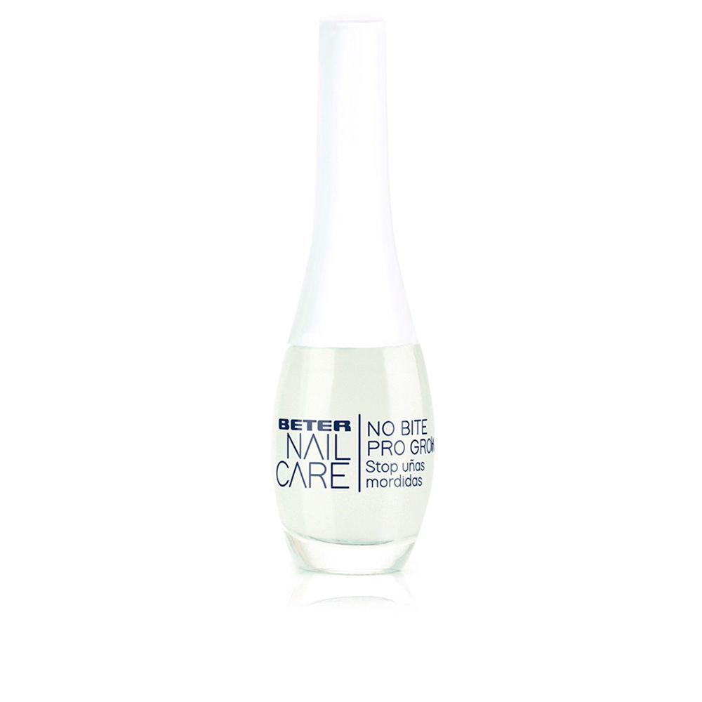 BeterNailCareNoBiteProGrowthNailPolish11ml Bottle of Beter Nail Care No Bite Pro Growth Nail Polish, a nourishing polish indicated for nail growth and strength.