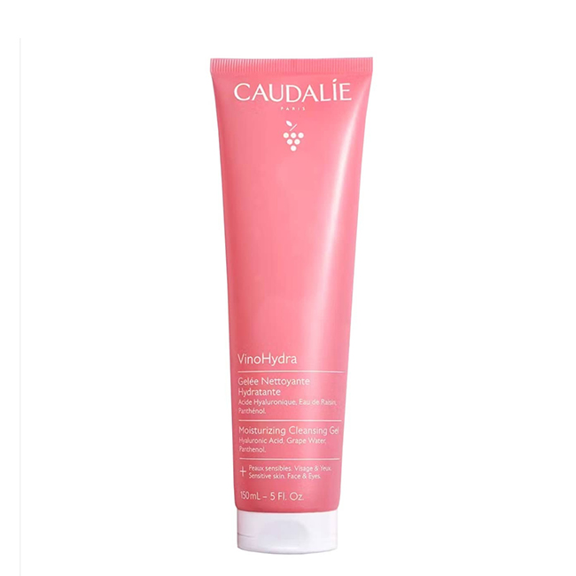 CaudalieVinoHydraMoisturizingCleansingGel150ml Bottle of Caudalie VinoHydra Moisturizing Cleansing Gel by Caudalie, a cleansing gel indicated for dry and sensitive skin.