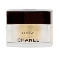 Jar  of  Sublimage  La  Crème  Texture  Fine  by  Chanel,  a  fine  facial  cream  indicated  for  hydration  and  diminishing  wrinkles.