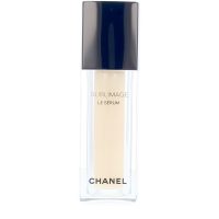 Bottle  of  Sublimage  Le  Serum  by  Chanel,  a  velvety  facial  serum  indicated  for  skin  rejuvenation  and  enhancing  skin  texture.