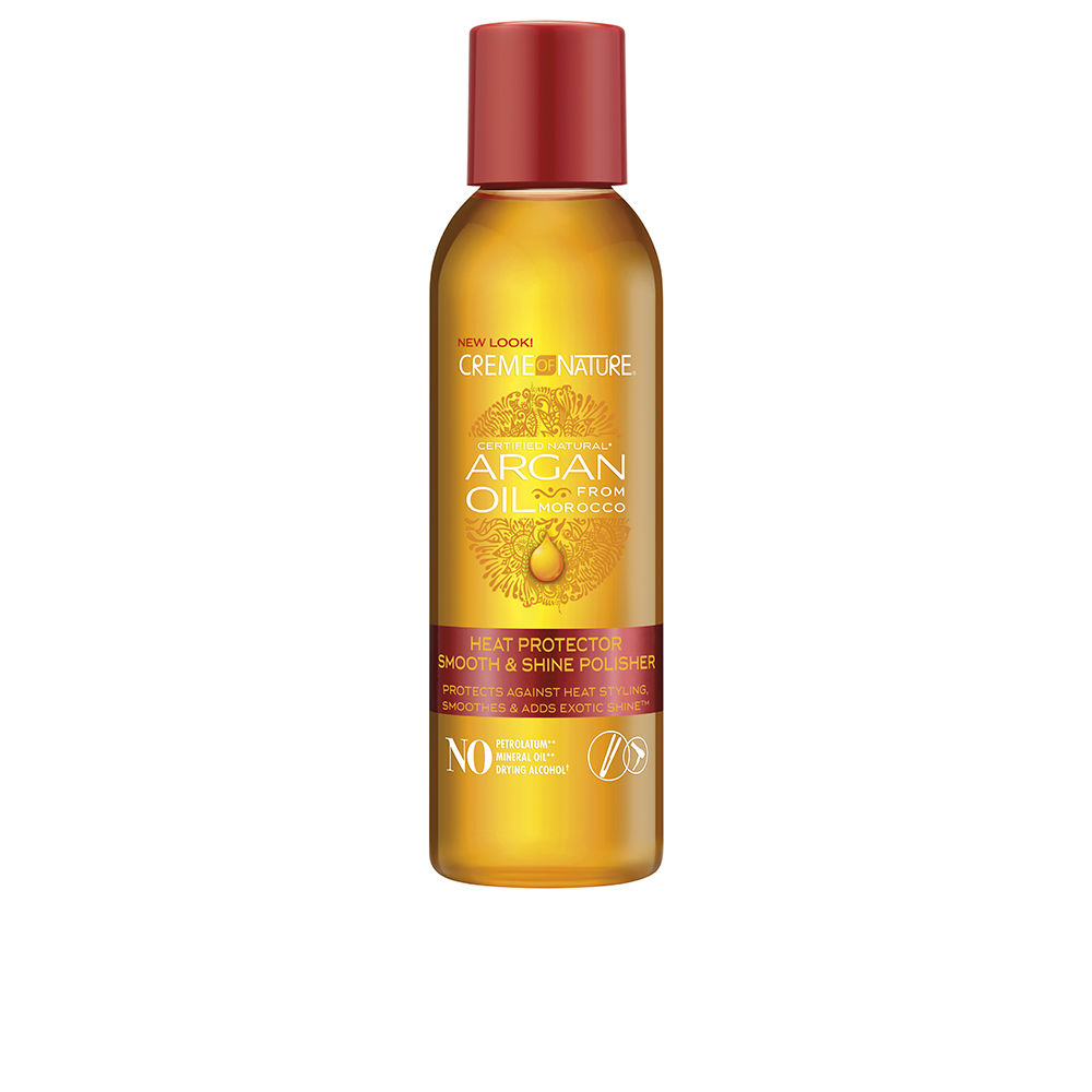 CremeOfNatureArganOilHeatProtector120ml Bottle of Creme Of Nature Argan Oil Heat Protector by Creme Of Nature, a hair polisher indicated for heat styling protection.