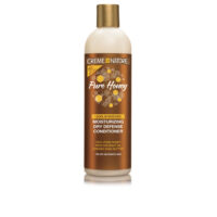 Bottle  of  Creme  Of  Nature  Pure  Honey  Moisturizing  Conditioner  by  Creme  Of  Nature,  a  conditioner  indicated  for  dry  hair  hydration.