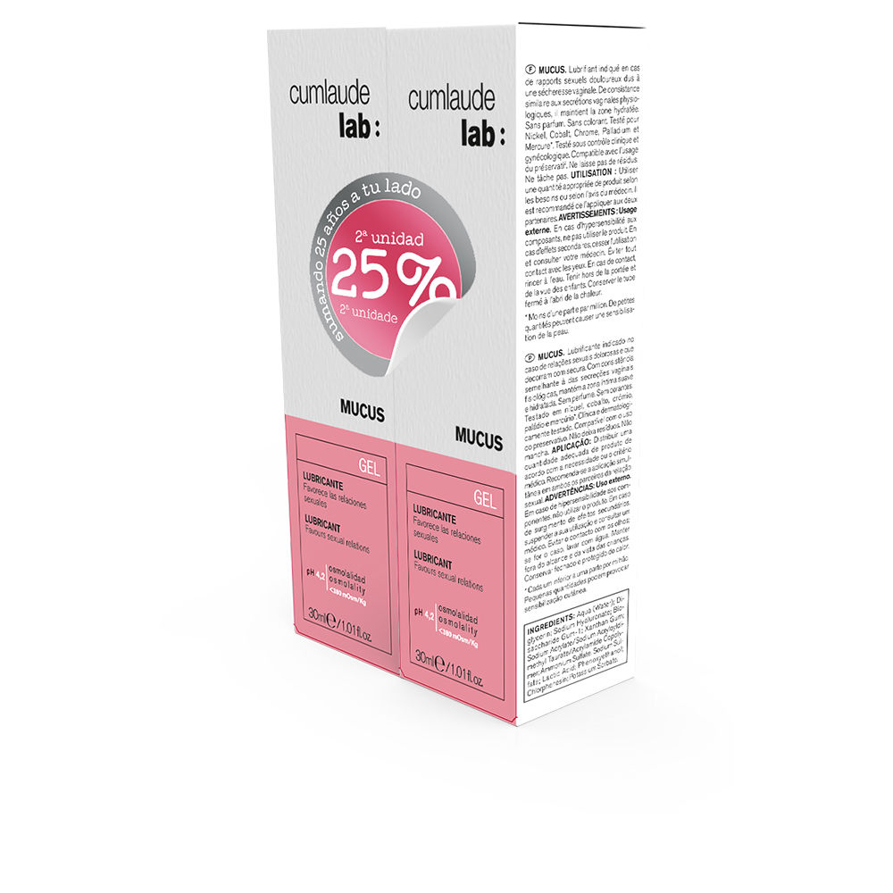 CumlaudeLabMucusLubricatingGelSet2x30ml Cumlaude Lab ミューカス 潤滑ジェル セット 2x30ml - 画像 (1)