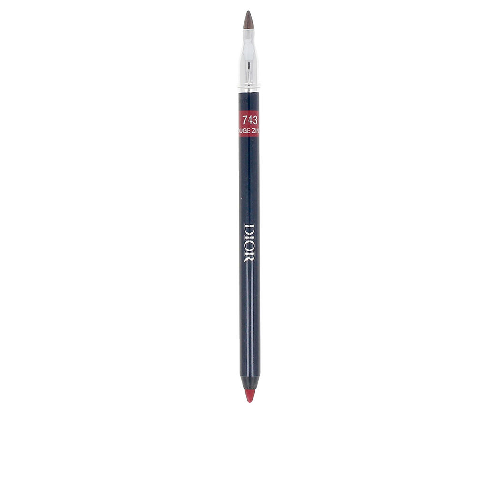 DiorRougeLipContourPencilColor743RougeZinnia1 Dior Rouge Lip Contour Pencil Color 743 Rouge Zinnia 1