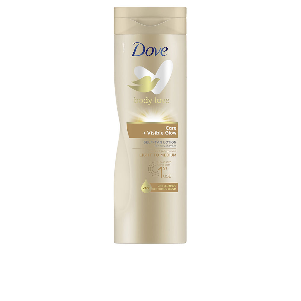 DoveCare+VisibleGlowSelf-TanningBodyLotionLighttoMedium400ml Dove Care + Visible Glow Self-Tanning Body Lotion Light to Medium 400ml