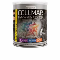Product  container  of  Drasanvi  Collmar  Hydrolyzed  Marine  Collagen  by  Drasanvi,  a  powder  indicated  for  cartilage  and  skin.