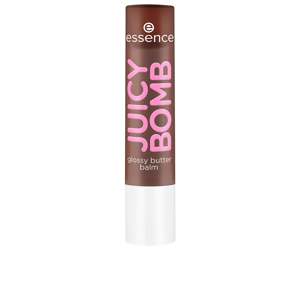 EssenceJuicyBombGlossyButterBalmColor05ChocoLotToHandle Essence Juicy Bomb Glossy Butter Balm Color 05 Choco Lot To Handle