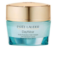Jar  of  Estée  Lauder  Daywear  Multi-Protection  Anti-Oxidant  SPF15  by  Estée  Lauder,  a  cream  indicated  for  aging  signs.
