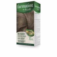 Box  of  Farmatint  Gel  Permanent  Hair  Color  7C  Gray  Blonde  by  Farmatint,  a  hair  dye  indicated  for  covering  gray  hair.