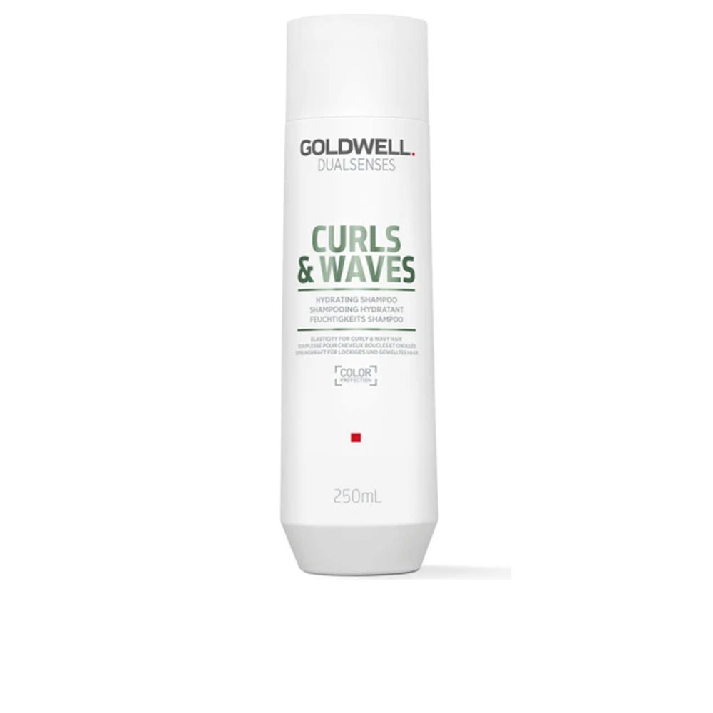 GoldwellCurls&WavesShampoo250ml Bottle of Goldwell Curls & Waves Shampoo by Goldwell, a hair shampoo indicated for hydrating and defining curls.