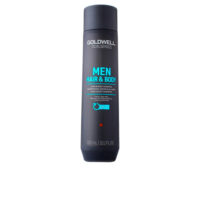 Bottle  of  Goldwell  Dualsenses  Men  Hair  &  Body  Shampoo  by  Goldwell,  a  shampoo  indicated  for  cleansing  hair  and  body.