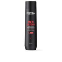 Bottle  of  Goldwell  Dualsenses  Men  Thickening  Shampoo  by  Goldwell,  a  shampoo  indicated  for  increasing  hair  body  and  elasticity.