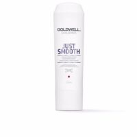 Bottle  of  Goldwell  Just  Smooth  Taming  Conditioner  by  Goldwell,  a  conditioner  indicated  for  frizz  control  of  unruly  hair.