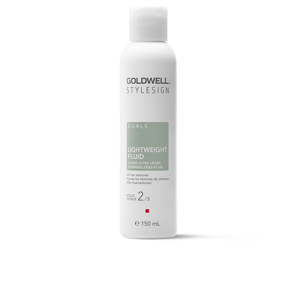 GoldwellStylesignCurlsLightweightFluid150ml Bottle of Goldwell Stylesign Curls Lightweight Fluid by Goldwell, a styling fluid indicated for defining flexible curls.
