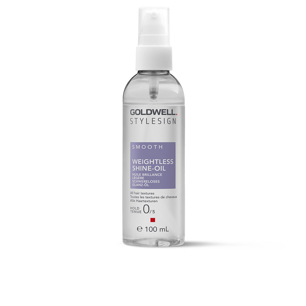 GoldwellStylesignSmoothWeightlessShine-Oil100ml Bottle of Goldwell Stylesign Smooth Weightless Shine-Oil by Goldwell, a styling oil indicated for high shine and frizz control.