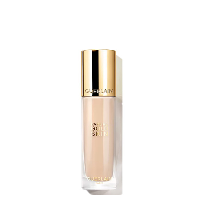 GuerlainParureGoldSkinFluidMakeupFoundationColor2N35ml Bottle of Guerlain Parure Gold Skin Fluid Makeup Foundation Color 2N by Guerlain, a fluid foundation for a luminous complexion.