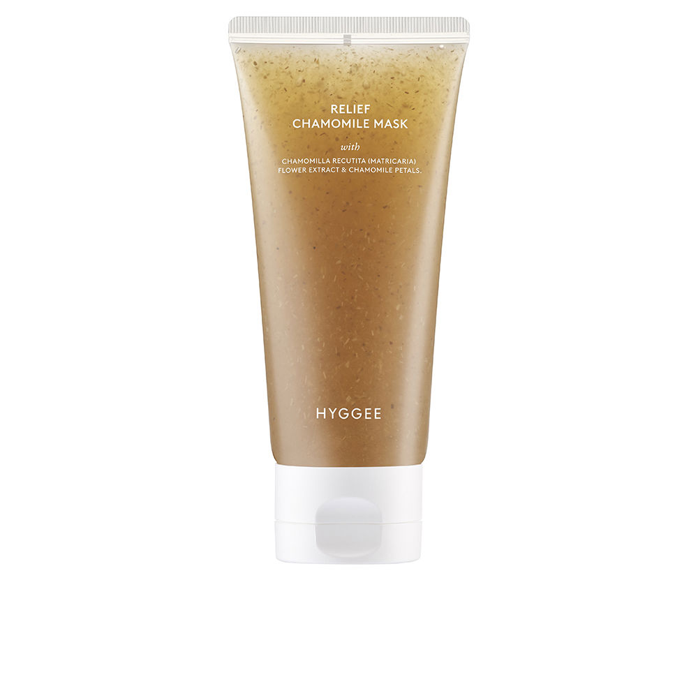 HyggeeReliefChamomileMask95ml Jar of Hyggee Relief Chamomile Mask by Hyggee, a face mask indicated for moisturizing and softening sensitive dry skin.