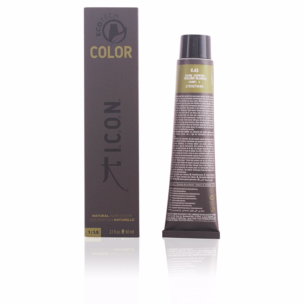 I.C.O.N.EcotechColorNaturalColor6.43DarkCopperGoldenBlonde I.C.O.N. Ecotech Color Natural Color 6.43 Dark Copper Golden Blonde