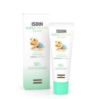Tube  of  Isdin  BabyNaturals  Hydrating  Facial  Cream  by  Isdin,  a  facial  cream  indicated  for  baby  skin  hydration.